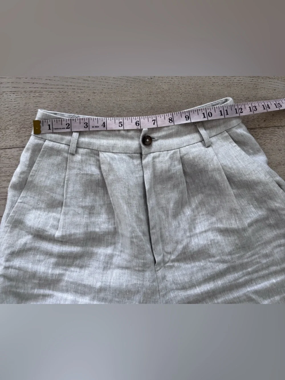 Reformation Mason Linen Pant 2P oatmeal